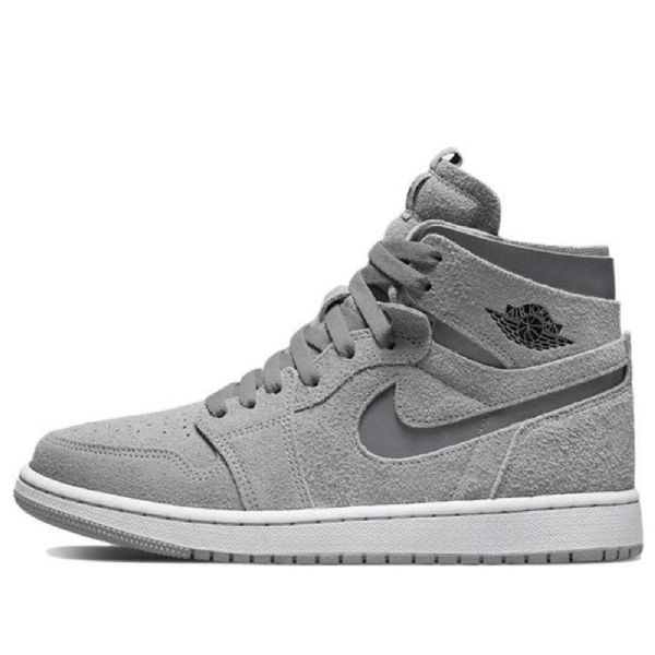Nike Air Jordan 1 Høje Overdele Zoom Comfort Retro Basketball Sko Til Damer Grå