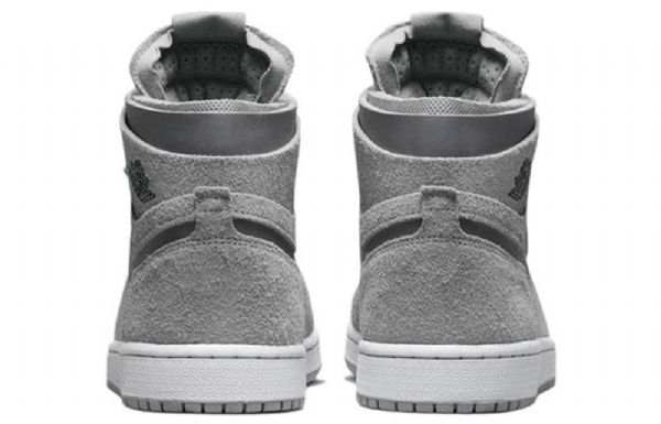 Nike Air Jordan 1 Høje Overdele Zoom Comfort Retro Basketball Sko Til Damer Grå