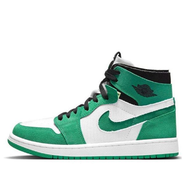 Nike Air Jordan 1 Høje Overdele Zoom Comfort Retro Basketball Sko Til Damer Grøn