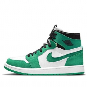 Nike Air Jordan 1 Høje Overdele Zoom Comfort Retro Basketball Sko Til Damer Grøn