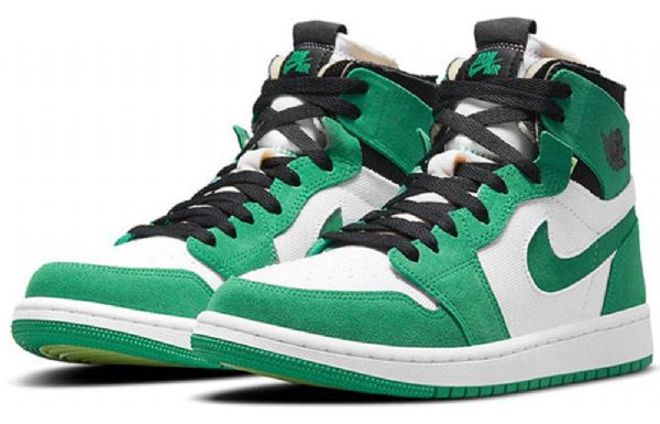 Nike Air Jordan 1 Høje Overdele Zoom Comfort Retro Basketball Sko Til Damer Grøn