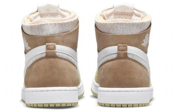 Nike Air Jordan 1 Høje Overdele Zoom Comfort Retro Basketball Sko Til Damer Olivengrøn