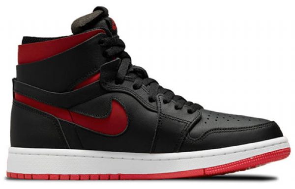 Nike Air Jordan 1 Høje Overdele Zoom Comfort Retro Basketball Sko Til Damer Sort Rød