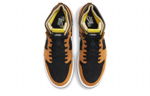 Nike Air Jordan 1 Høje Overdele Zoom Comfort Retro Basketball Sko Til Mænd Brun Sort