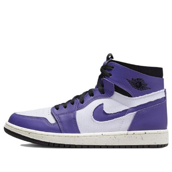 Nike Air Jordan 1 Høje Overdele Zoom Comfort Retro Basketball Sko Til Mænd Lilla