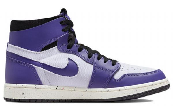 Nike Air Jordan 1 Høje Overdele Zoom Comfort Retro Basketball Sko Til Mænd Lilla