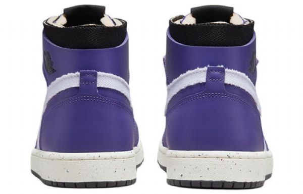 Nike Air Jordan 1 Høje Overdele Zoom Comfort Retro Basketball Sko Til Mænd Lilla