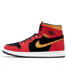 Nike Air Jordan 1 Høje Overdele Zoom Comfort Retro Basketball Sko Til Mænd Rød