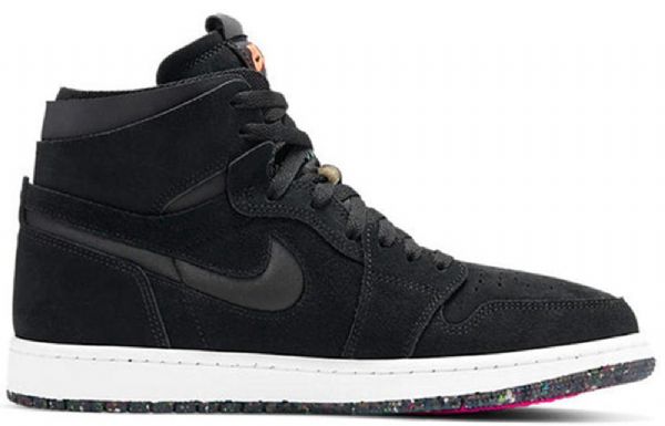 Nike Air Jordan 1 Høje Overdele Zoom Comfort Retro Basketball Sko Til Mænd Sort