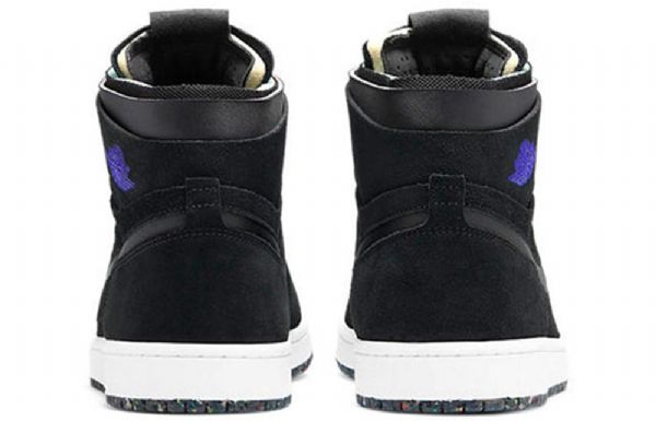 Nike Air Jordan 1 Høje Overdele Zoom Comfort Retro Basketball Sko Til Mænd Sort