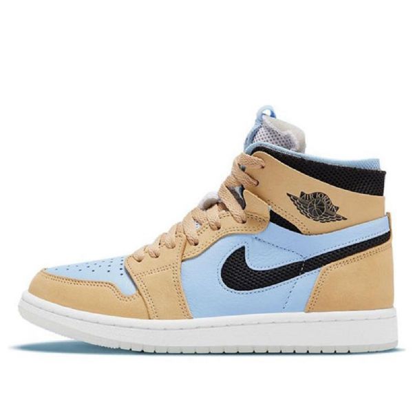 Nike Air Jordan 1 Høje Overdele Zoom Komfort Retro Basketballsko Til Damer Blå