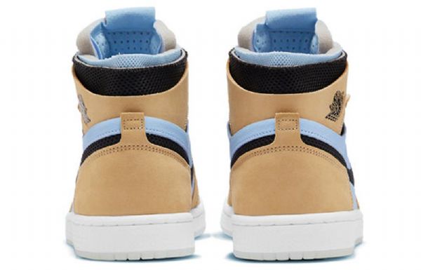Nike Air Jordan 1 Høje Overdele Zoom Komfort Retro Basketballsko Til Damer Blå