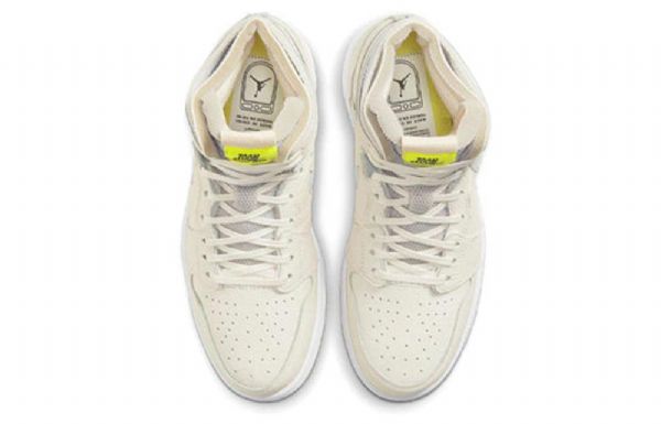Nike Air Jordan 1 Høje Overdele Zoom Retro Basketball Sko Til Damer Hvid