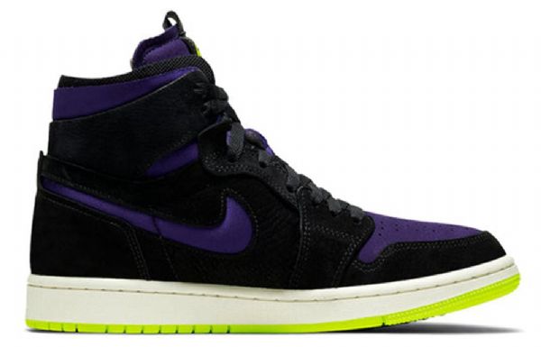 Nike Air Jordan 1 Høje Overdele Zoom Retro Basketball Sko Til Damer Sort Lilla