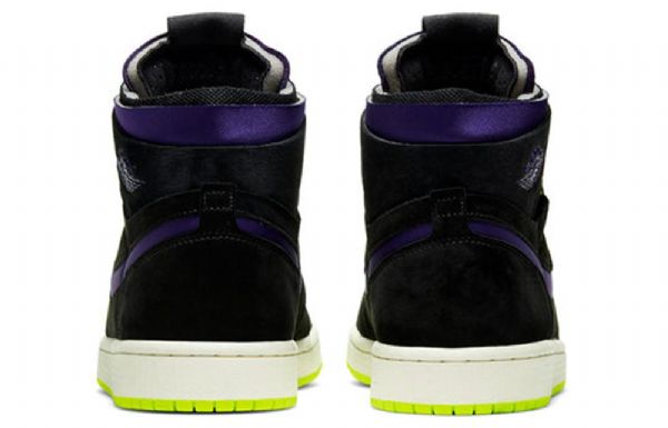 Nike Air Jordan 1 Høje Overdele Zoom Retro Basketball Sko Til Damer Sort Lilla