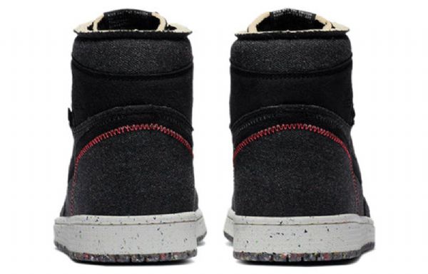 Nike Air Jordan 1 Høje Overdele Zoom Retro Basketball Sko Til Mænd Sort