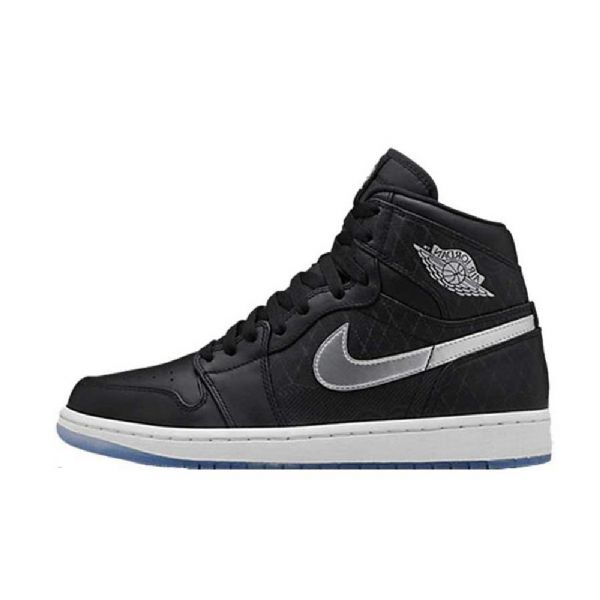 Nike Air Jordan 1 Høje Toppe Asg Sko Til Mænd Sort Sølv