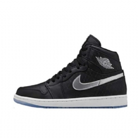Nike Air Jordan 1 Høje Toppe Asg Sko Til Mænd Sort Sølv