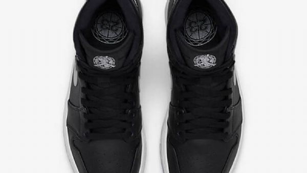 Nike Air Jordan 1 Høje Toppe Asg Sko Til Mænd Sort Sølv