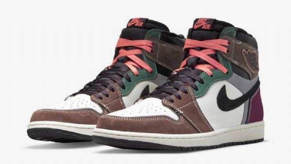 Nike Air Jordan 1 Høje Toppe Og Håndlavede Sko Til Mænd Flerfarvet