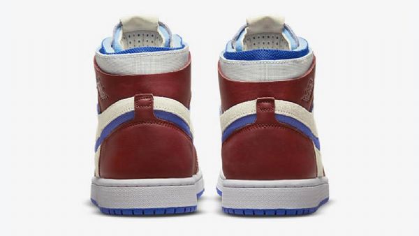 Nike Air Jordan 1 Høje Toppe Zoom cmft Ivory Sko Til Damer Burgundy Blå