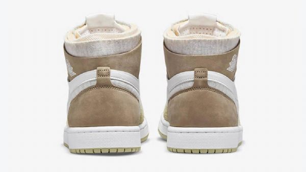 Nike Air Jordan 1 Høje Toppe Zoom cmft Sko Til Mænd Hvid Khaki Mint