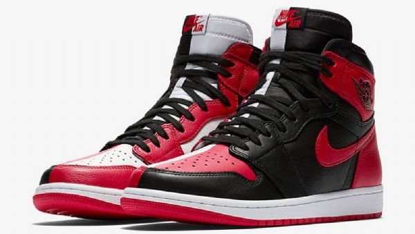 Nike Air Jordan 1 Homage To Home Sko Til Mænd Sort Rød