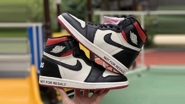 Nike Air Jordan 1 Ikke Gensalg Sko Til Mænd Sort Hvid