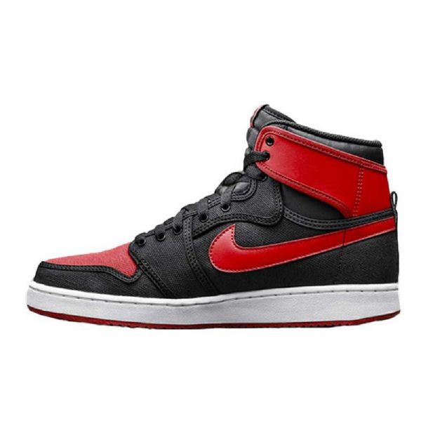 Nike Air Jordan 1 Ko Brede Sko Til Mænd Sort Rød