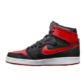 Nike Air Jordan 1 Ko Brede Sko Til Mænd Sort Rød