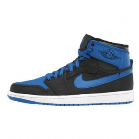 Nike Air Jordan 1 Ko High Tops Og Sko Til Mænd Blå Sort