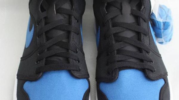 Nike Air Jordan 1 Ko High Tops Og Sko Til Mænd Blå Sort