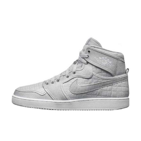 Nike Air Jordan 1 Ko Høje Overdele Og Pure Platinum Sko Til Mænd Grå