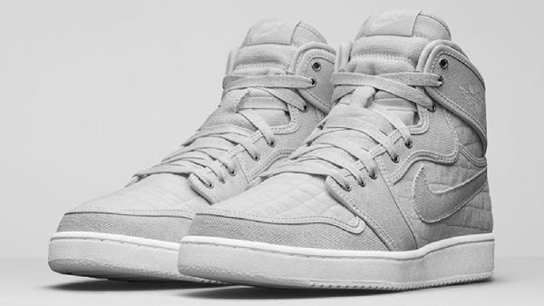 Nike Air Jordan 1 Ko Høje Overdele Og Pure Platinum Sko Til Mænd Grå
