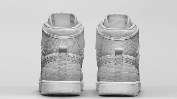 Nike Air Jordan 1 Ko Høje Overdele Og Pure Platinum Sko Til Mænd Grå