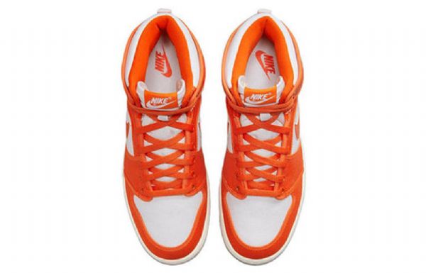 Nike Air Jordan 1 Ko Høje Overdele Retro Basketball Sko Til Mænd Orange Hvid