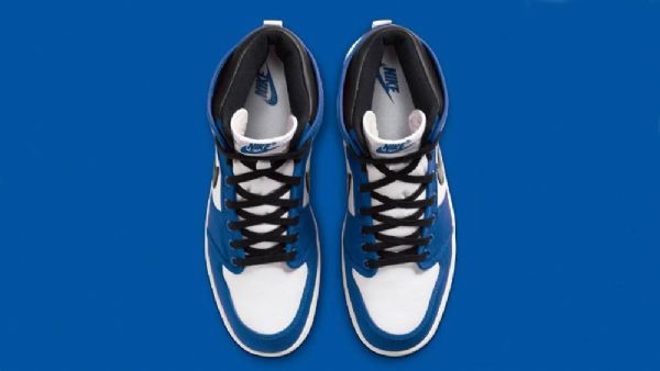 Nike Air Jordan 1 Ko Høje Overdele Storm Sko Til Mænd Blå