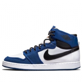 Nike Air Jordan 1 Ko Retro Basketball Sko Til Mænd Blå