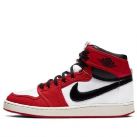 Nike Air Jordan 1 Ko Retro Basketball Sko Til Mænd Rød Hvid