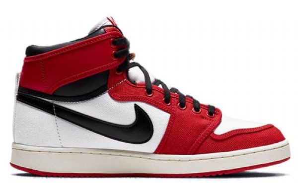 Nike Air Jordan 1 Ko Retro Basketball Sko Til Mænd Rød Hvid