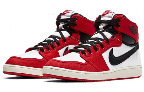 Nike Air Jordan 1 Ko Retro Basketball Sko Til Mænd Rød Hvid
