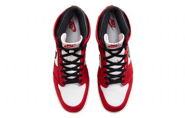 Nike Air Jordan 1 Ko Retro Basketball Sko Til Mænd Rød Hvid