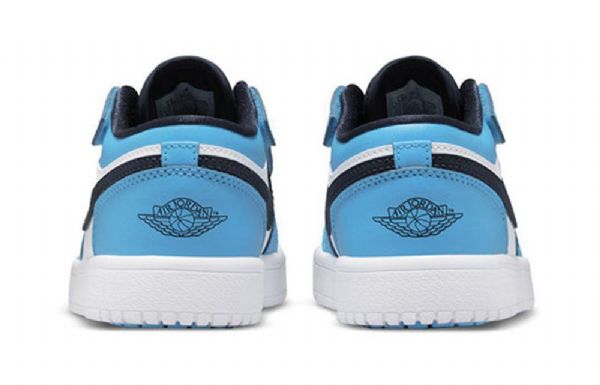 Nike Air Jordan 1 Lave Overdele Alt Ps Retro Basketball Sko Til Mænd Blå Hvid