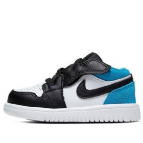 Nike Air Jordan 1 Lave Overdele Alt Td Retro Basketball Sko Til Børn Blå