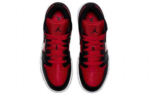 Nike Air Jordan 1 Lave Overdele Bg Retro Basketball Sko Til Mænd Rød Sort