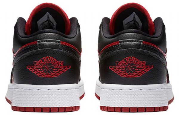 Nike Air Jordan 1 Lave Overdele Bg Retro Basketball Sko Til Mænd Rød Sort