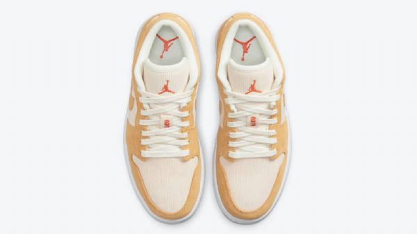 Nike Air Jordan 1 Lave Overdele Corduroy Ruskind Sko Til Damer Brun