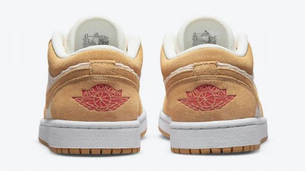 Nike Air Jordan 1 Lave Overdele Corduroy Ruskind Sko Til Damer Brun