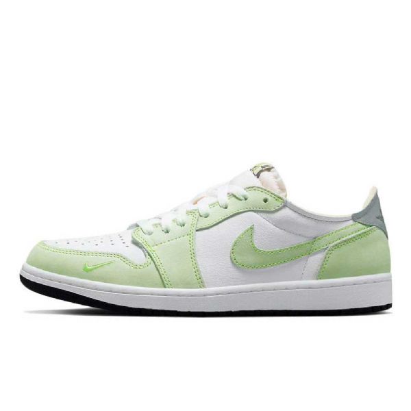Nike Air Jordan 1 Lave Overdele Og Ghost Sko Til Mænd Grøn
