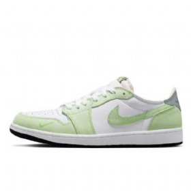 Nike Air Jordan 1 Lave Overdele Og Ghost Sko Til Mænd Grøn